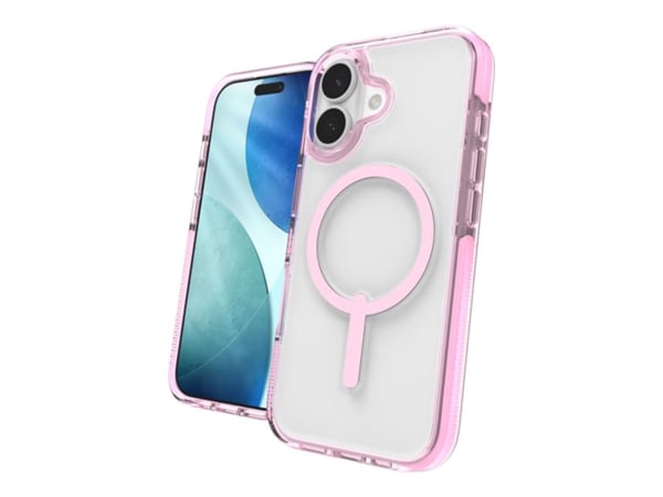 ZAGG Santa Cruz Snap, Suojus, Apple, iPhone 17, 16 cm (6.3"), Vaaleanpunainen, Läpinäkyvä