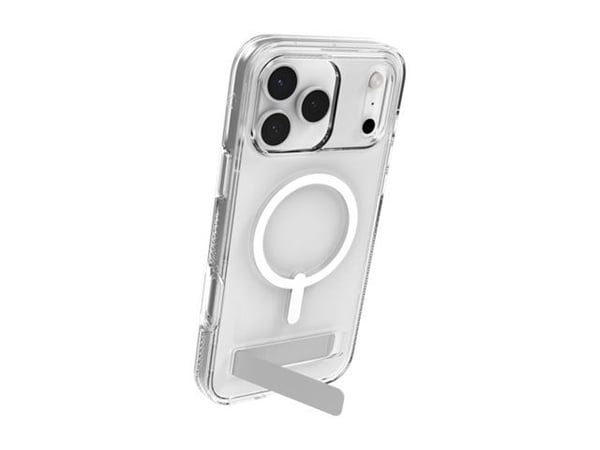 ZAGG Crystal Palace Snap Kickstand, Suojus, Apple, iPhone 17 Pro Max, 17,5 cm (6.9"), Läpinäkyvä