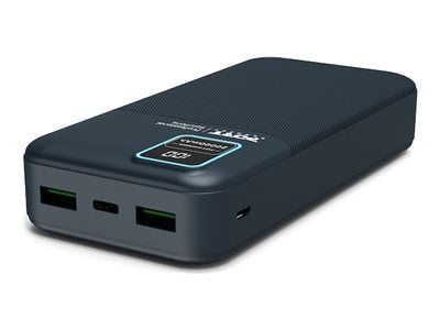 PORT Connect Enduring - Strømbank - 20000 mAh - 74 Wh - 2.1 A - QC - 2 utgangskontakter (2 x USB) - på kabel: USB-A