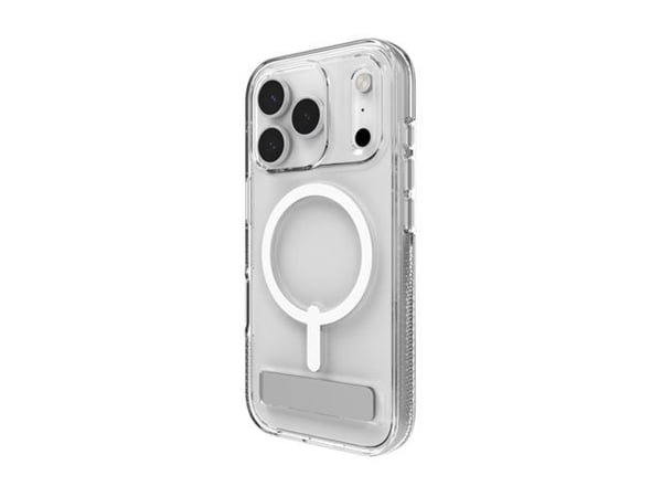 ZAGG Crystal Palace Snap Kickstand, Suojus, Apple, iPhone 17 Pro, 16 cm (6.3"), Läpinäkyvä