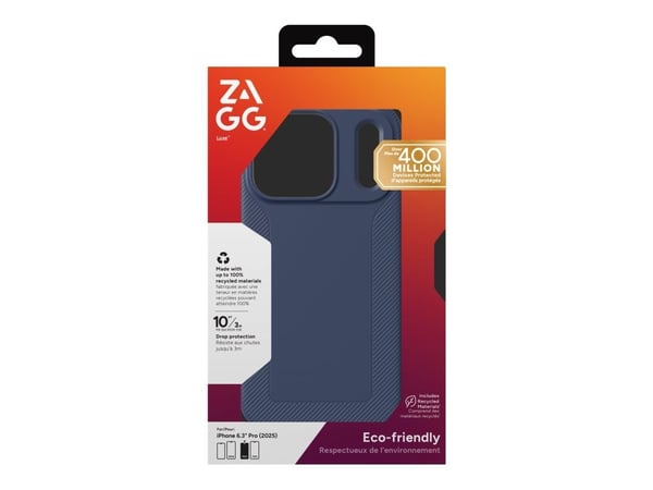ZAGG Luxe Snap - etui for iPhone 17 Pro kompatibel med MagSafe (marineblå)