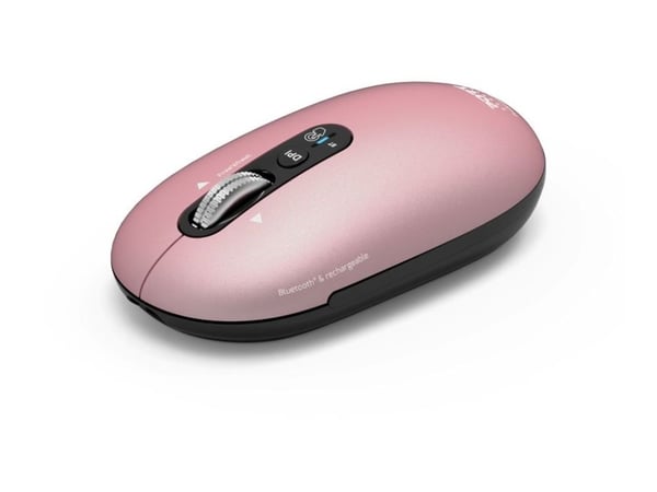 PORT Connect PURE COLOR - Mus - ladbar - høyre- og venstrehåndet - optisk - 5 knapper - trådløs - Bluetooth - kobberrose