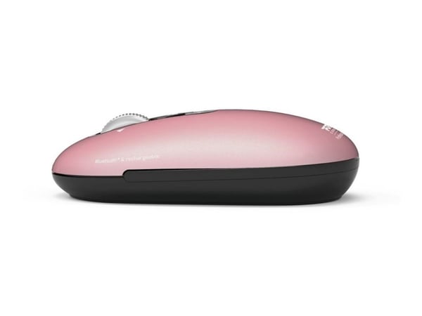 PORT Connect PURE COLOR - Mus - ladbar - høyre- og venstrehåndet - optisk - 5 knapper - trådløs - Bluetooth - kobberrose
