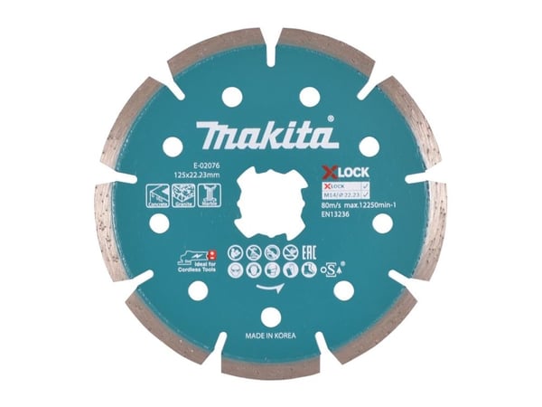 Makita - Diamantskjæreplate - for betong, marmor, granitt - 125 mm - for Makita GA041GM201; XGT GA041GZ