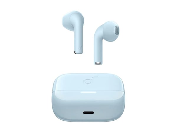 Soundcore K20i - True wireless-hodetelefoner med mikrofon - i øret - Bluetooth - blå