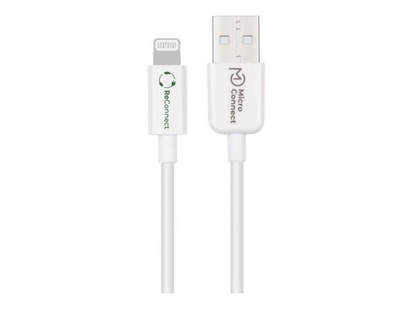 MicroConnect ReConnect - Lightning-kabel - USB hann til Lightning hann - 1 m - hvit
