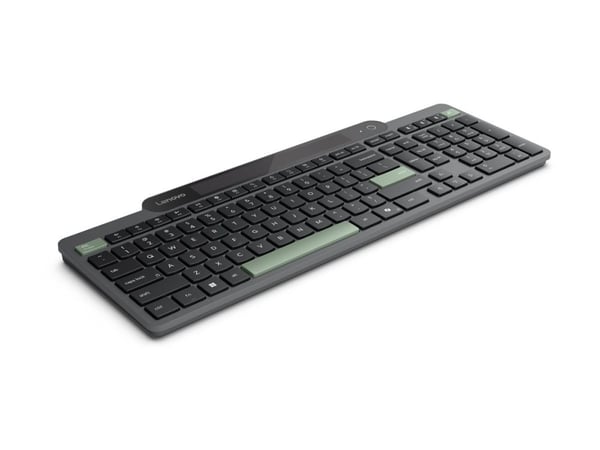 Lenovo - Tastatur - self-charging - trådløs - Bluetooth 5.1 - QWERTY - Nordisk - svart - brun boks