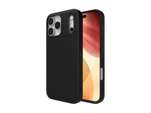 ZAGG Manhattan Snap - Baksidedeksel for mobiltelefon - MagSafe-samsvar - silikon - svart - for Apple iPhone 17 Pro Max