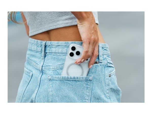 ZAGG Milan Snap - Baksidedeksel for mobiltelefon - MagSafe-samsvar - grafen - snurr glitter - for Apple iPhone 17 Pro Max