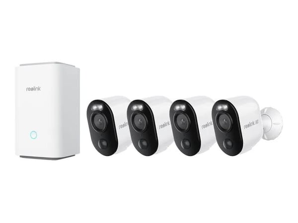 Reolink Home Hub with 4 Argus 3 Ultra - Sentral kontroll - trådløs - 802.11a/b/g/n