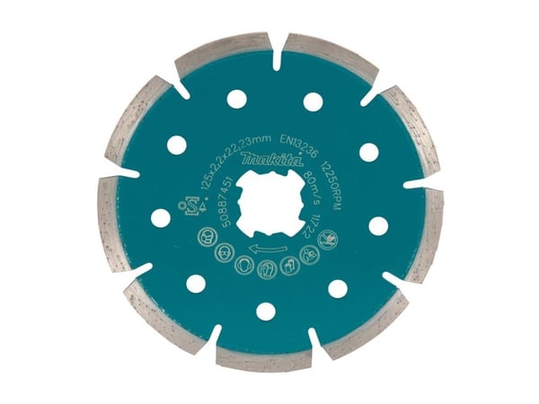 Makita - Diamantskjæreplate - for betong, marmor, granitt - 125 mm - for Makita GA041GM201; XGT GA041GZ