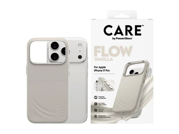 CARE by PanzerGlass Feature FLOW Case Vanilla w. MagSafe iPhone 18 Pro | 17 Pro