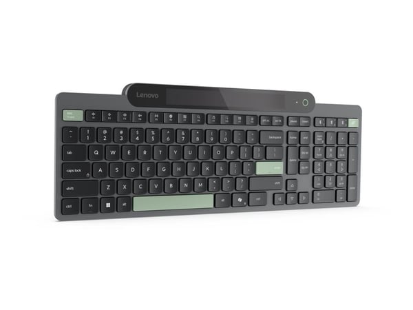 Lenovo - Tastatur - self-charging - trådløs - Bluetooth 5.1 - QWERTY - Nordisk - svart - brun boks