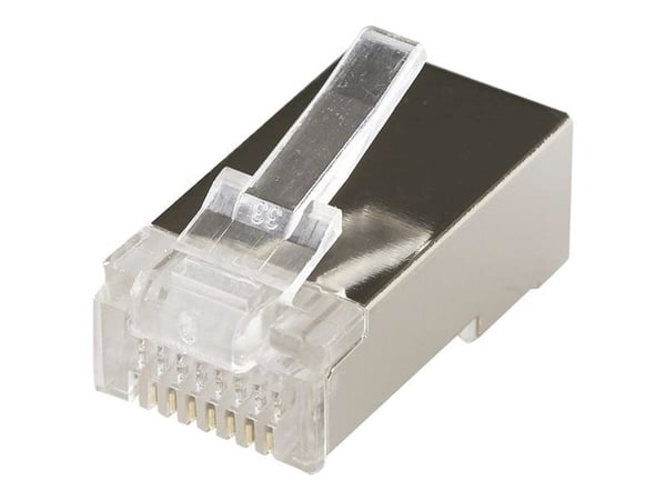 MicroConnect - Nettverkkontakt - RJ-45 (hann) - FTP - CAT 5e - modulær - aluminium (en pakke 100)