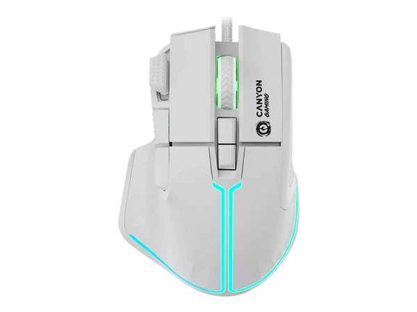 Canyon Fortnax GM-636, Oikeakätinen, Optinen, USB A-tyyppi, 20000 DPI, Valkoinen Canyon Fortnax GM-636, Oikeakätinen, Optinen, USB A-tyyppi, 20000 DPI, Valkoinen
