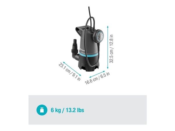 Gardena Uppopumppu 20000 BASIC epäpuhtaalle vedelle