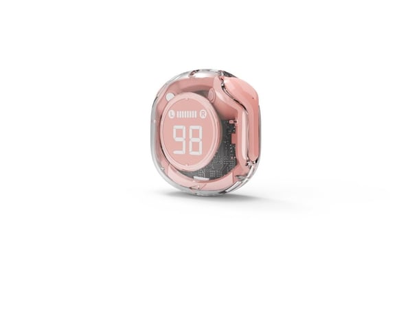 Gembird TWST-01 - True wireless-hodetelefoner med mikrofon - i øret - Bluetooth - rosa