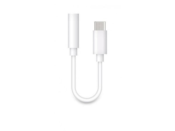 Aligator ADAU001, 3.5mm, Hunkjønn, USB Type-C, Hankjønn, 0,15 m, Hvit