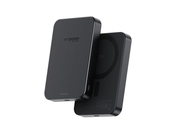 PanzerGlass empower by ® empower Bank | 10000mAh | Space Black, Apple, Apple, Apple - iPhone 17/16/15/14/13/12, Qi-toiminnolla varustetut älypuheli...