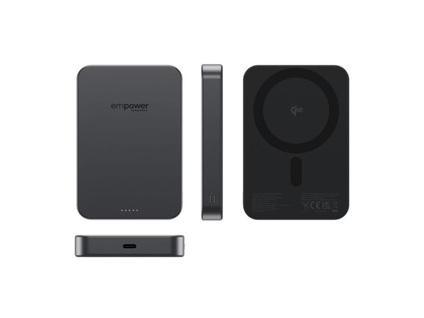 PanzerGlass empower by ® empower Bank | 10000mAh | Space Black, Apple, Apple, Apple - iPhone 17/16/15/14/13/12, Qi-toiminnolla varustetut älypuheli...