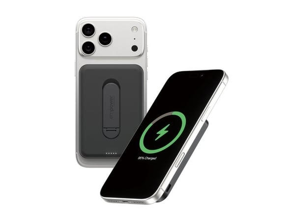 PanzerGlass empower™ by ® empower™ Bank w. Spin Stand | 5000mAh | Space Black, Svart