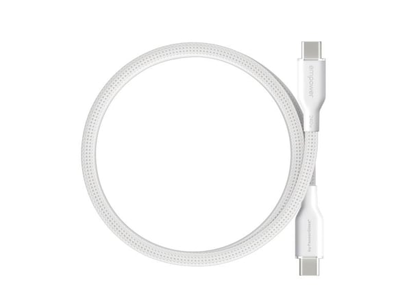 empower by PanzerGlass - USB-kabel - USB-C (hann) til USB-C (hann) - USB 2.0 - 48 V - 5 A - 1.5 m - Fast Power Charging (240W) - sølvhvit