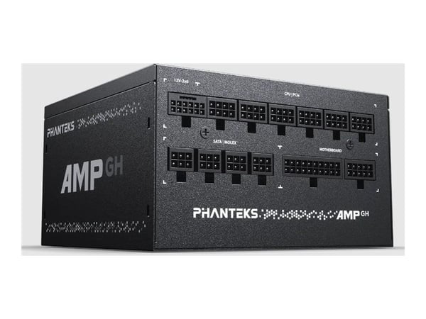 Phanteks AMP PH-P1200GH - Strømforsyning (intern) - helt modulær - ATX12V 3.1 - 80 PLUS Platinum - AC 100-240 V - 1200 watt - Europa - svart
