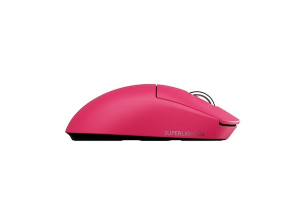 Logitech G PRO X SUPERLIGHT 2C - Mus - 5 knapper - trådløs, kablet - 2.4 GHz, USB - rosa