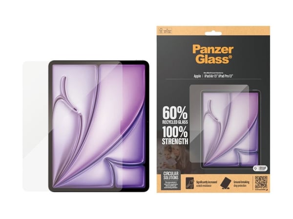 PanzerGlass - Skjermbeskyttelse for nettbrett - ultrabred passform - glass - for Apple 13-inch iPad Air (M2)