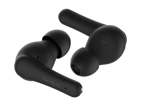 Belkin SoundForm Rhythm - True wireless-hodetelefoner med mikrofon - i øret - Bluetooth - aktiv støydemping - svart