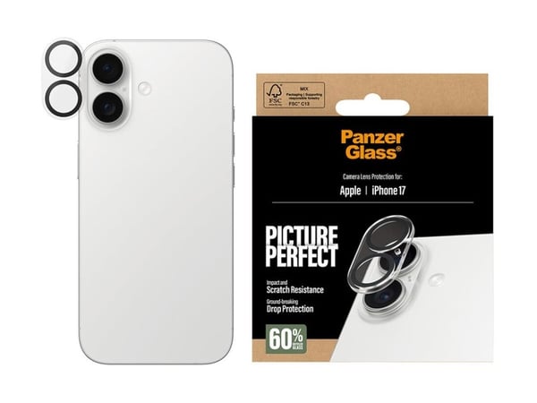 PanzerGlass PicturePerfect - Linsebeskytter for mobiltelefon - gjennomsiktig - for Apple iPhone 17