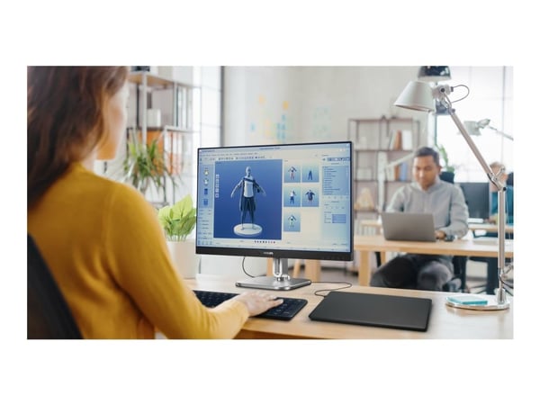 Philips 27B2U4601 - 4000-sarja - LED-monitori - 27" - 2560 x 1440 QHD @ 120 Hz - IPS - 1500:1 - HDMI, 2xDisplayPort, USB-C - Kaiuttimet - ruskea musta