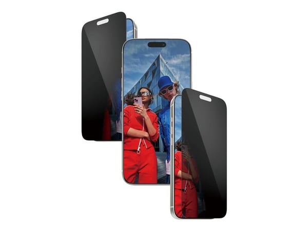 PanzerGlass Privacy - Skjermbeskyttelse for mobiltelefon - ultravid passform med EasyAligner - glass - med personvernsfilter - for Apple iPhone 17 ...