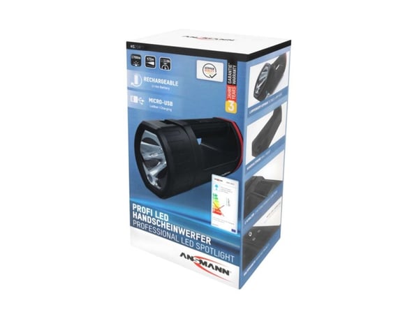 ANSMANN HS20R Pro - Spotlight - LED - 20 W - svart, röd