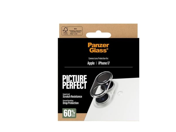 PanzerGlass PicturePerfect - Linsebeskytter for mobiltelefon - gjennomsiktig - for Apple iPhone 17