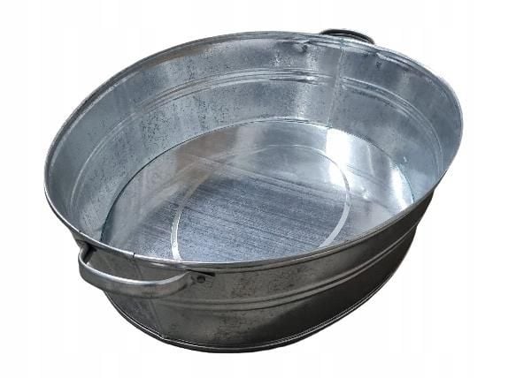 Galvaniserad hink 27 L 60×48×15 cm