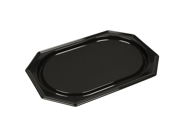 Serveringsfad, ABENA Cater-Line, 45,5x30,2x2,2cm, sort, RPET - (5 stk.)