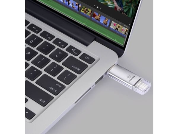 Renkforce RF-USBOS-220 USB-muistitikku 32 Gt hopea RF-6684362 USB-A, USB-C®