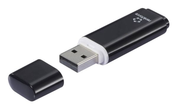 Renkforce RF-6684356, 32 GB, USB A-tyyppi, 2.0, 15 MB/s, Suojus, musta