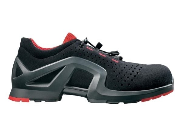 Uvex 8512, Unisex, Voksen, Vernesko, Sort, Grå, Rød, FO, S1, Lisselukking