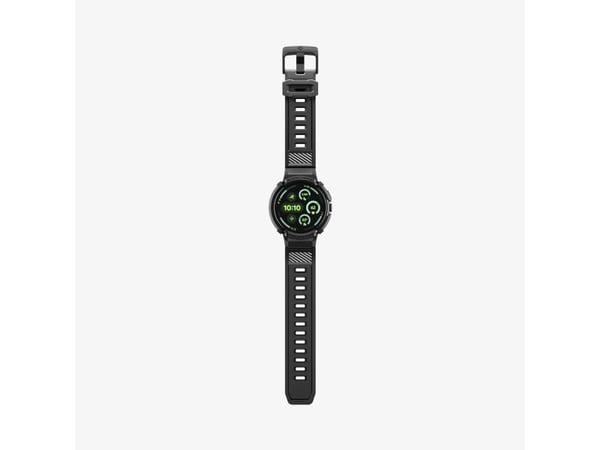 Spigen Rugged Armor Pro + Stand, Watch case, Google, Pixel Watch 4 (41mm) Case, Termoplastisk polyuretan (TPU), Sort, 1 stykker