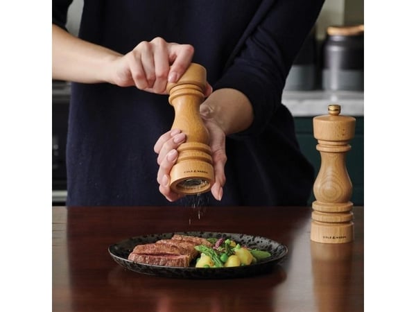 Cole & Mason H233008, Bøk, Rustfritt stål, Tre, Pepper, Salt, 60 mm, 60 mm, 180 mm