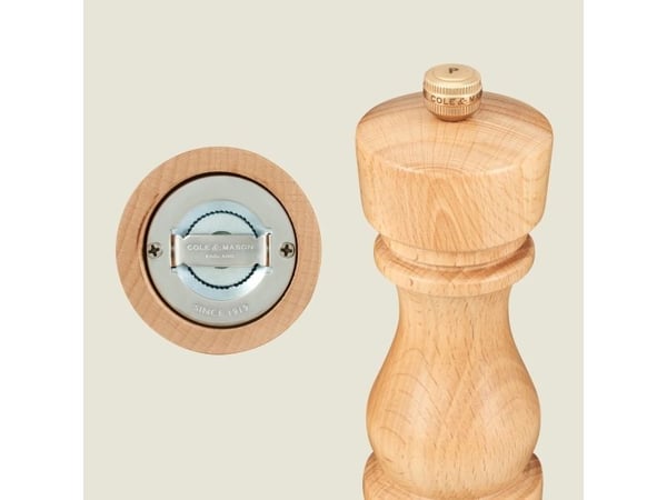 Cole & Mason H233008, Bøk, Rustfritt stål, Tre, Pepper, Salt, 60 mm, 60 mm, 180 mm
