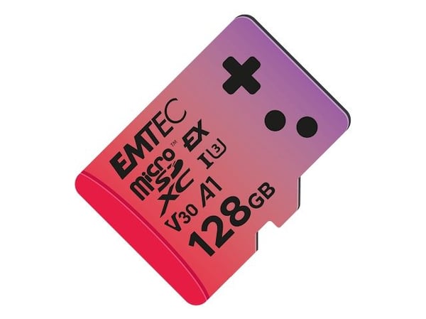 EMTEC Express Gaming - Flashminnekort - 128 GB - A1 / Video Class V30 / UHS-I U3 - microSDXC UHS-I U3