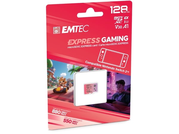 EMTEC Express Gaming - Flashminnekort - 128 GB - A1 / Video Class V30 / UHS-I U3 - microSDXC UHS-I U3