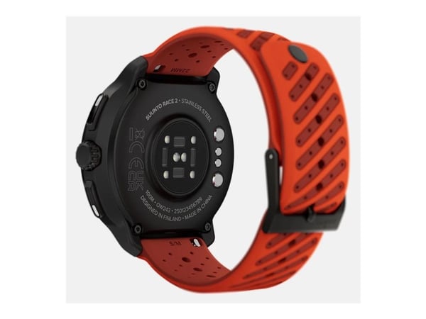 Suunto Race 2 - Glassfiberforsterket polyamid - sportsur med stropp - silikon - håndleddstørrelse: 125-175 mm - display 1.5" - 32 GB - Bluetooth - ...
