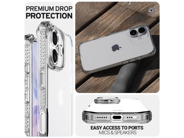 ITSKINS SPECTRUM CLEAR kotelo iPhone 17®. läpinäkyvä