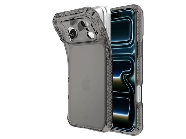 ITSKINS SPECTRUM CLEAR -kotelo iPhone 17 Pro®:lle, savuinen