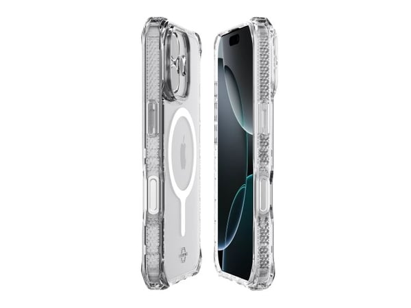 ITSKINS HYBRID MAGSAFE CLEAR kotelo iPhone 17®. läpinäkyvä