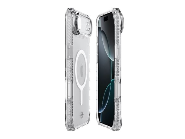 ITSKINS HYBRID MAGSAFE CLEAR kotelo iPhone 17 Air®. läpinäkyvä